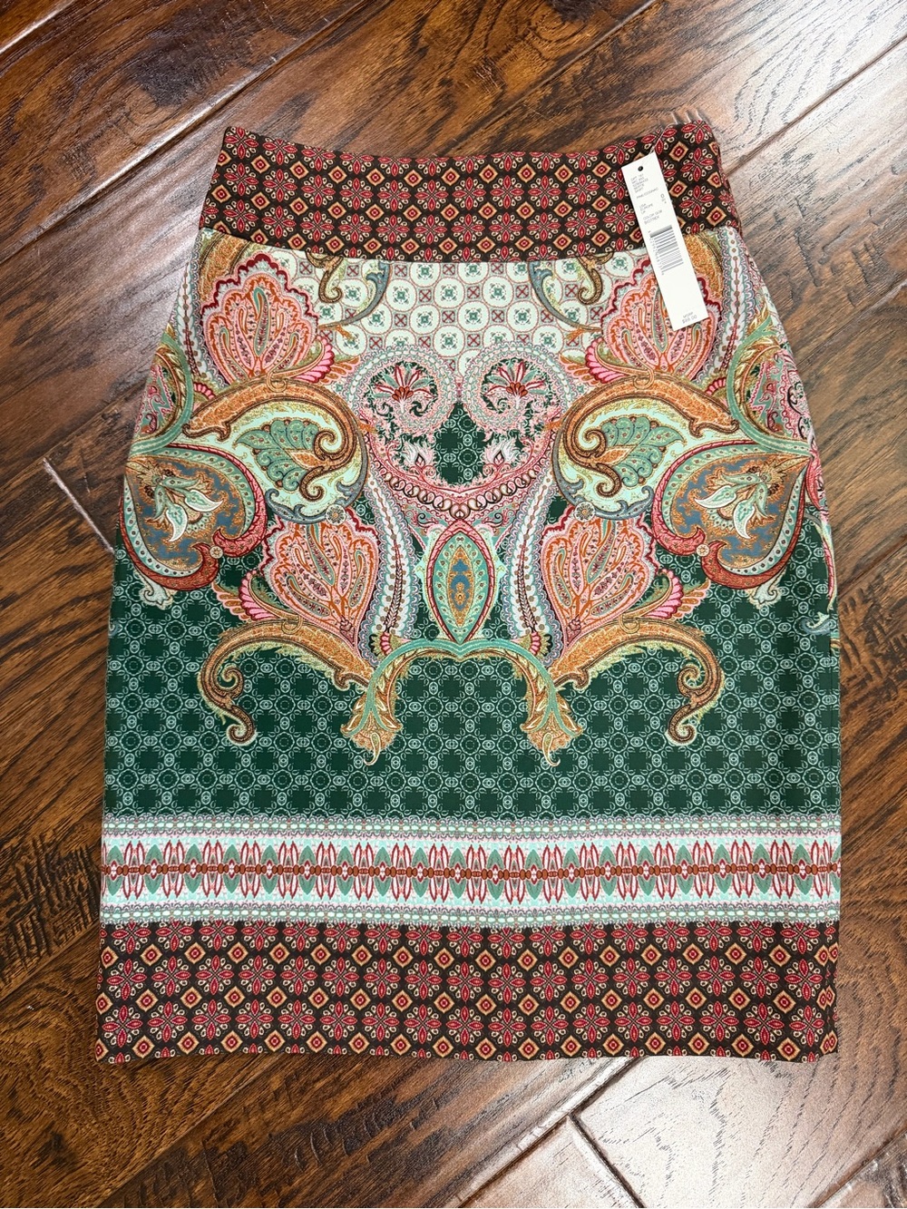 ANTONIO MELANI  Multicolor Paisley Pencil Skirt Size 0
